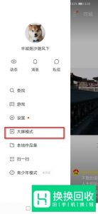 快手APP如何开启大屏模式？