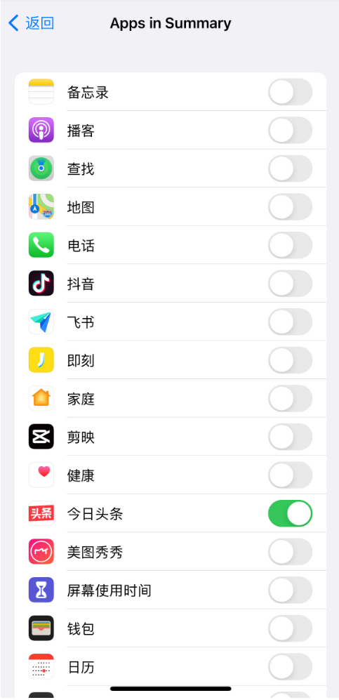 iOS15通知摘要功能