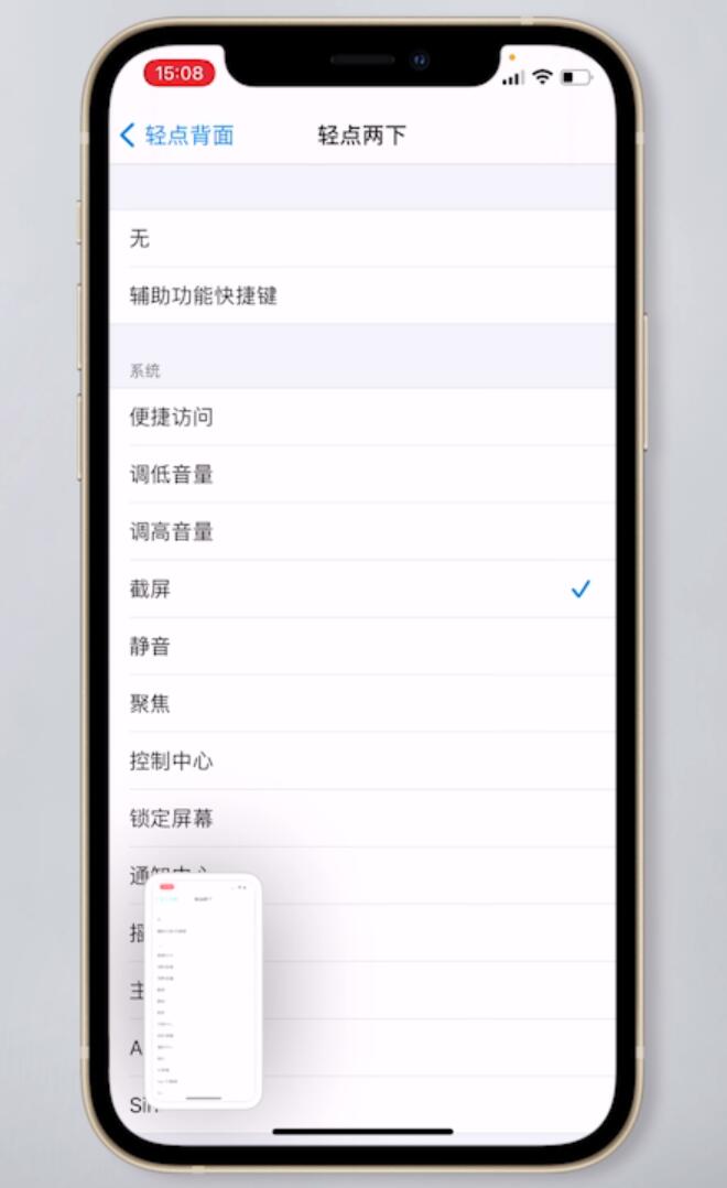 苹果背面双击截屏怎么设置(6)