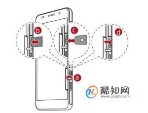 华为荣耀6怎么插卡？