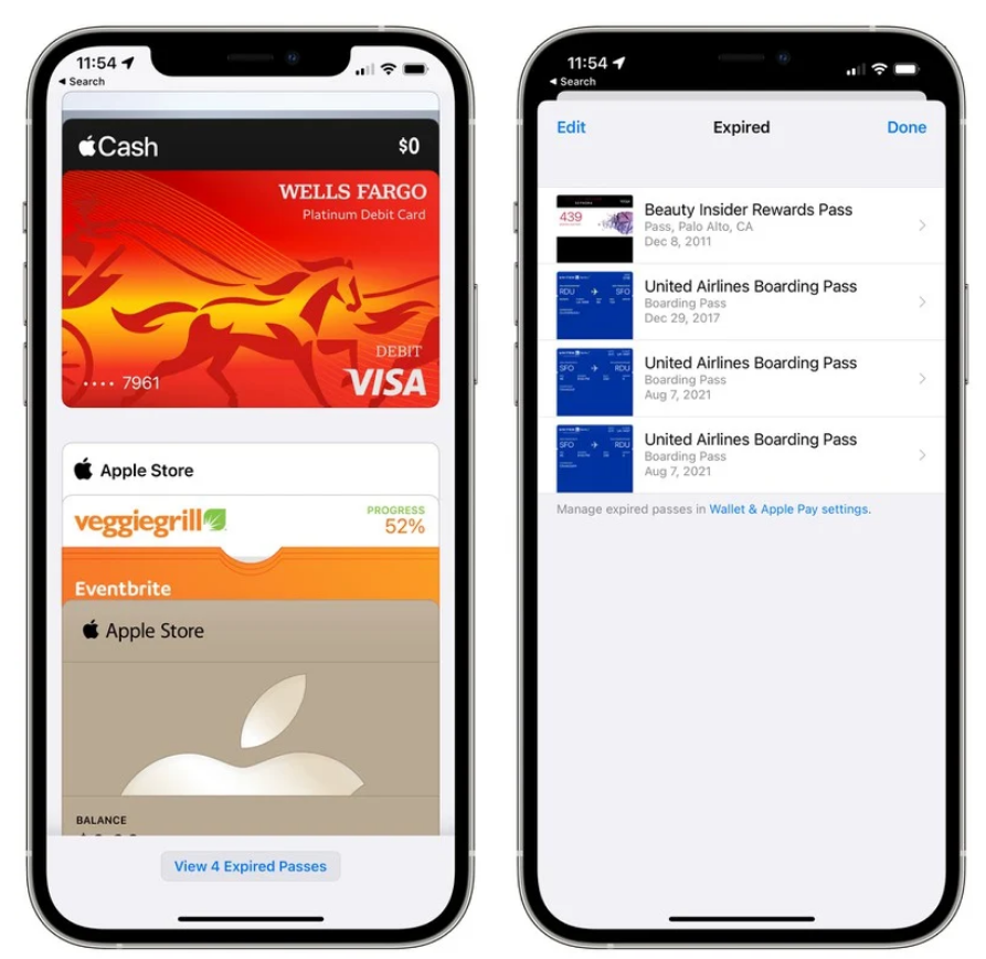 iOS15钱包App功能