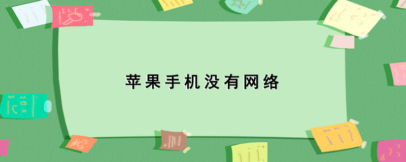 苹果手机没有网络